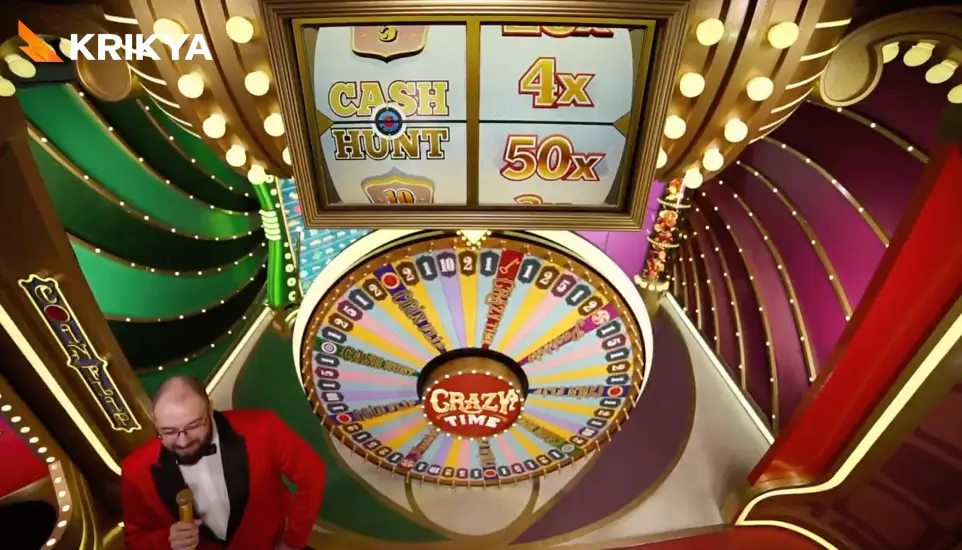 Crazy Time game at Krikya Casino